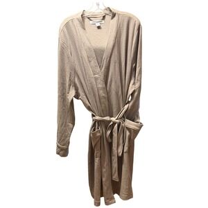 Amazon Essentials Mens XXL Smokey Grey Waffle Knit Robe New with Tags